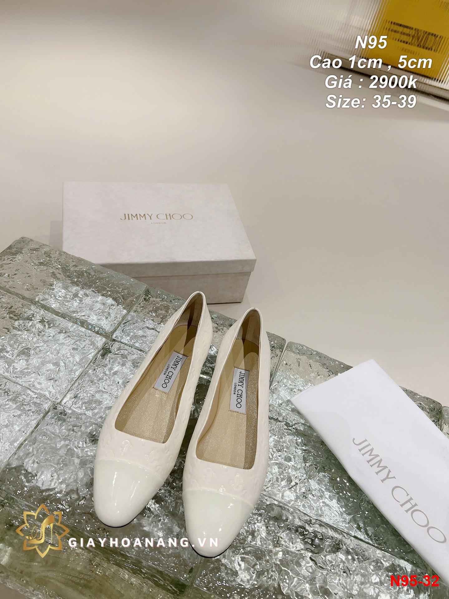 N95-32 Jimmy Choo giày cao 1cm , 5cm siêu cấp