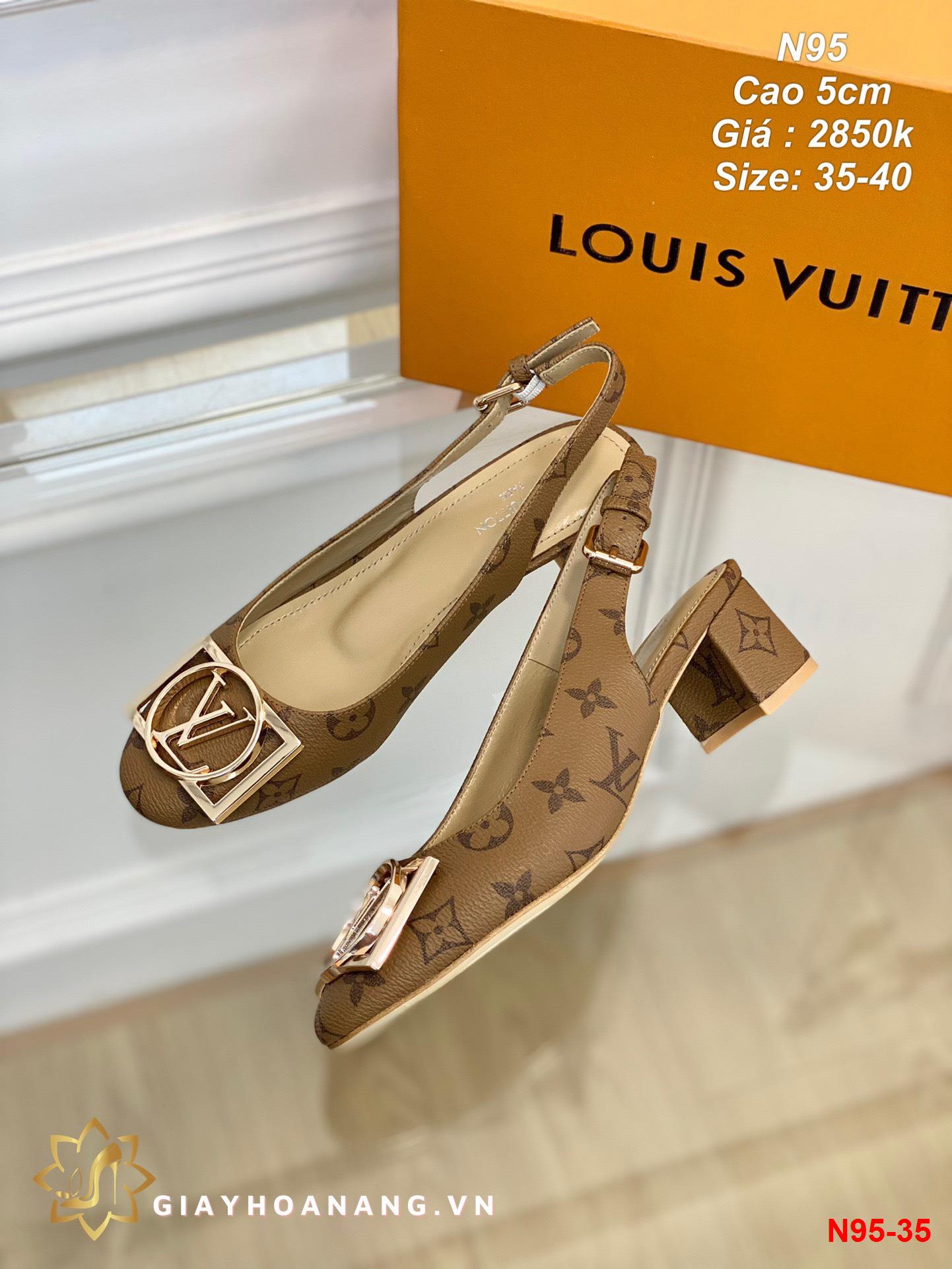 N95-35 Louis Vuitton sandal cao 5cm siêu cấp