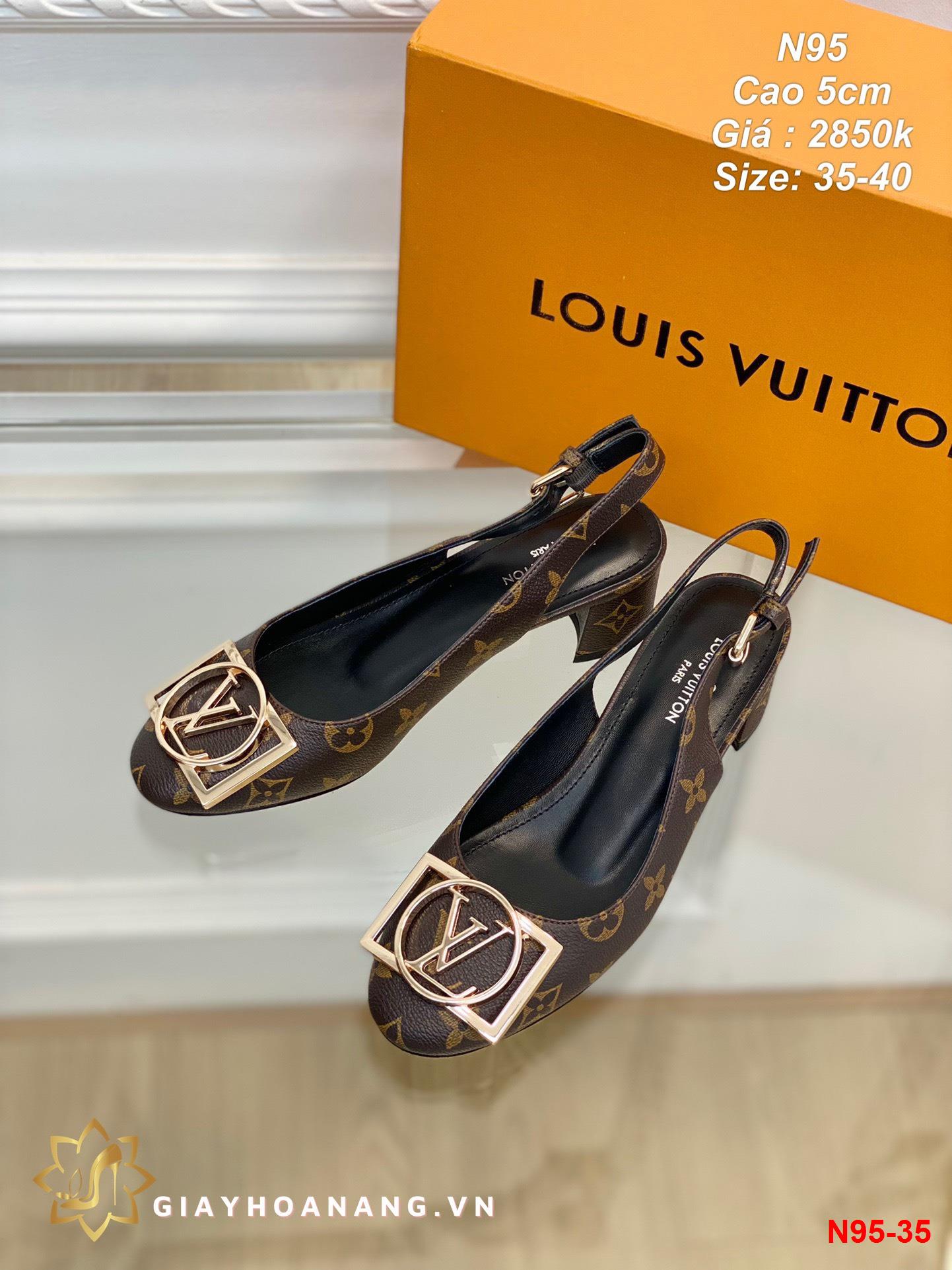 N95-35 Louis Vuitton sandal cao 5cm siêu cấp