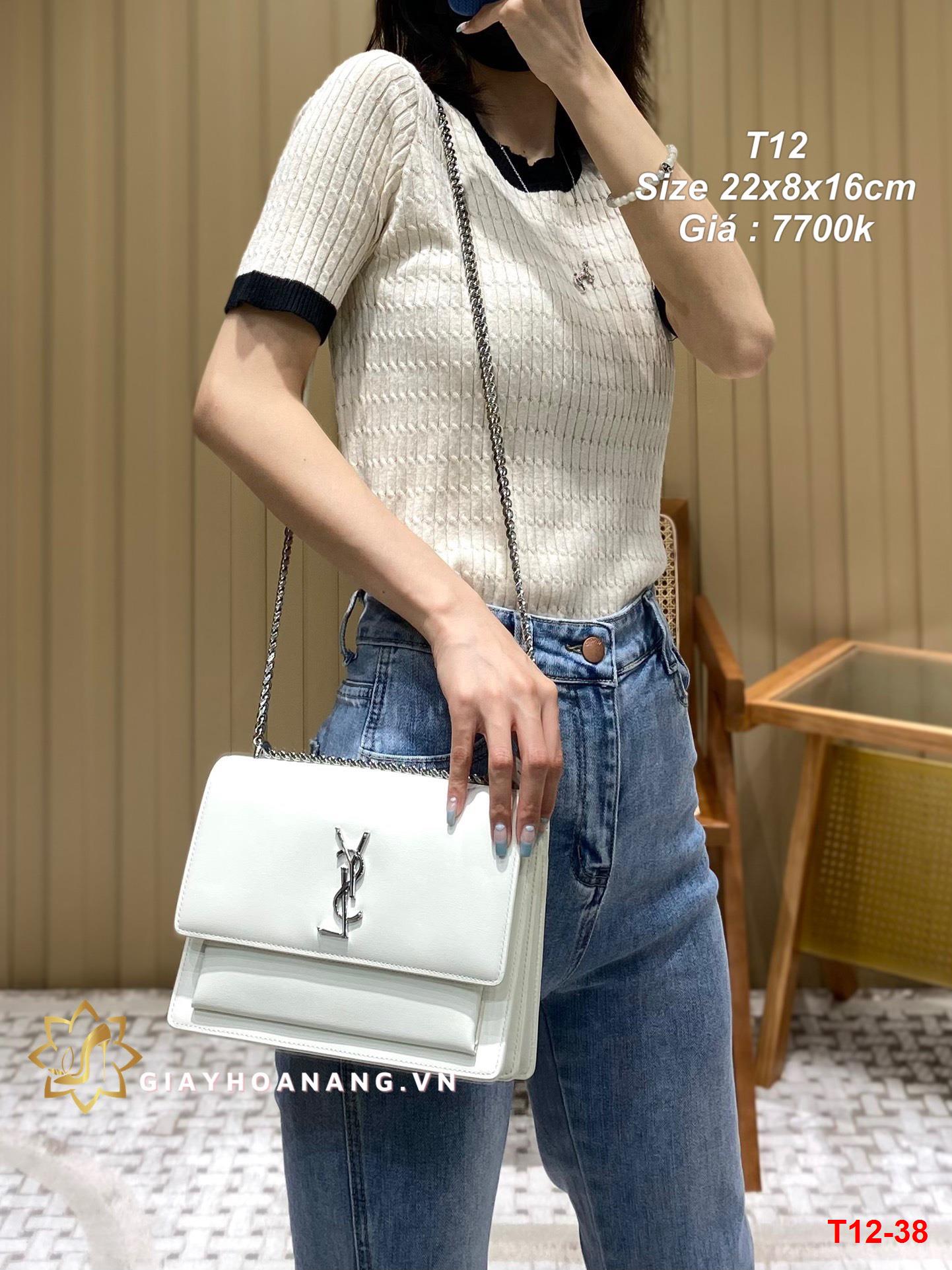 T12-38 Saint Laurent túi size 22cm siêu cấp