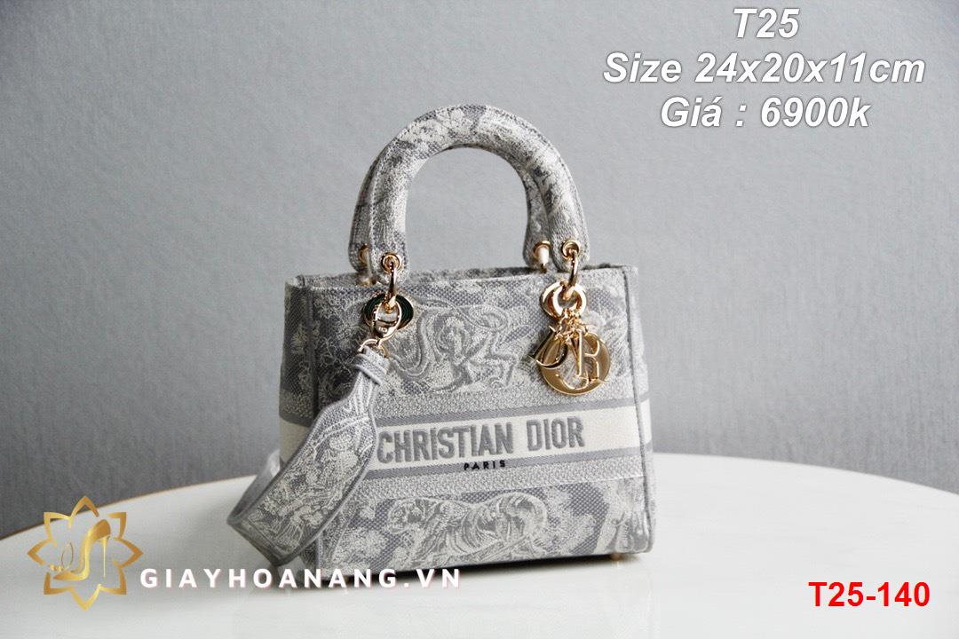 T25-140 Dior túi size 24cm siêu cấp