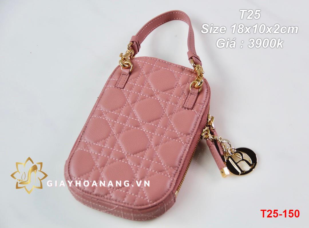 T25-150 Dior túi size 18cm siêu cấp