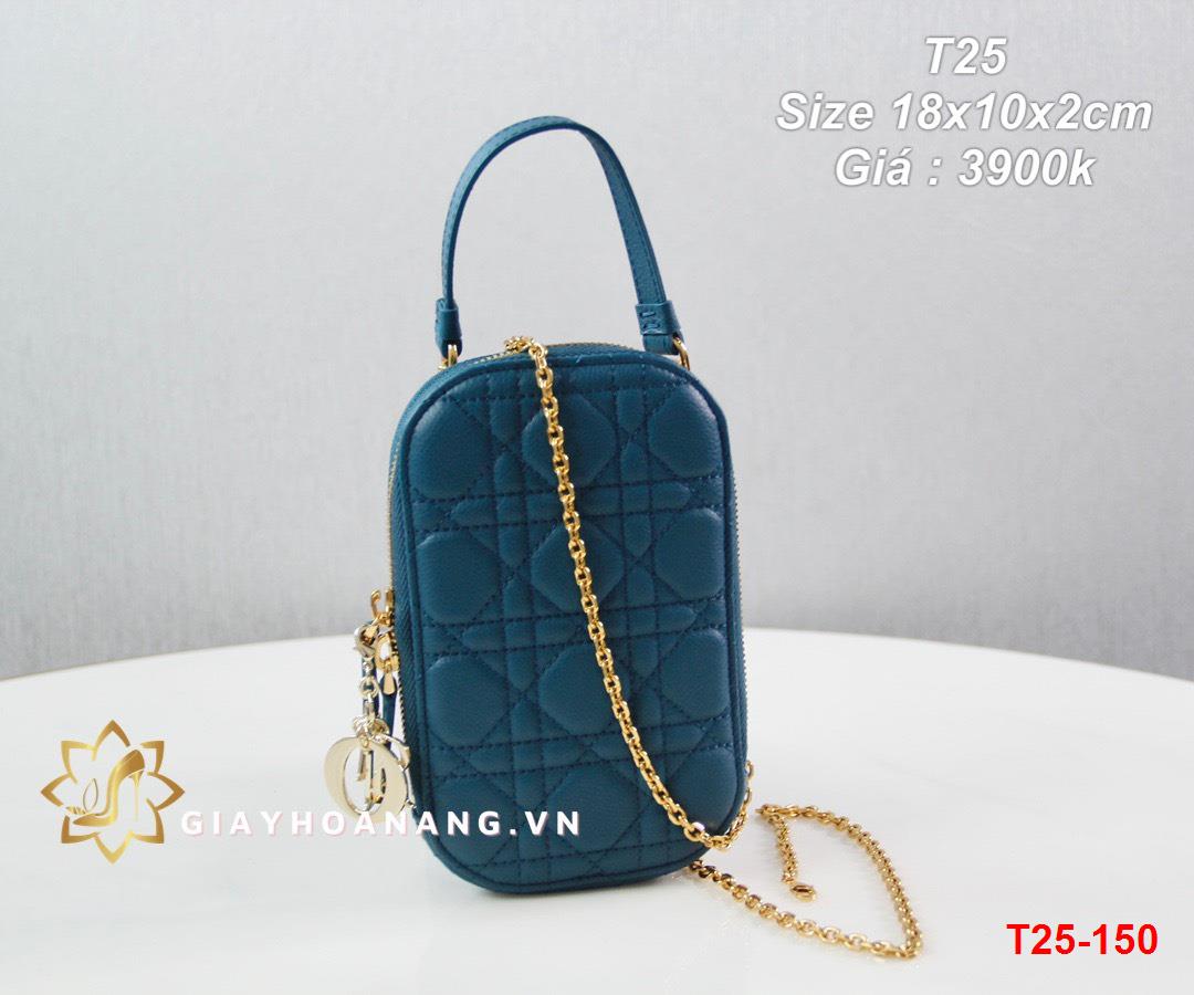 T25-150 Dior túi size 18cm siêu cấp