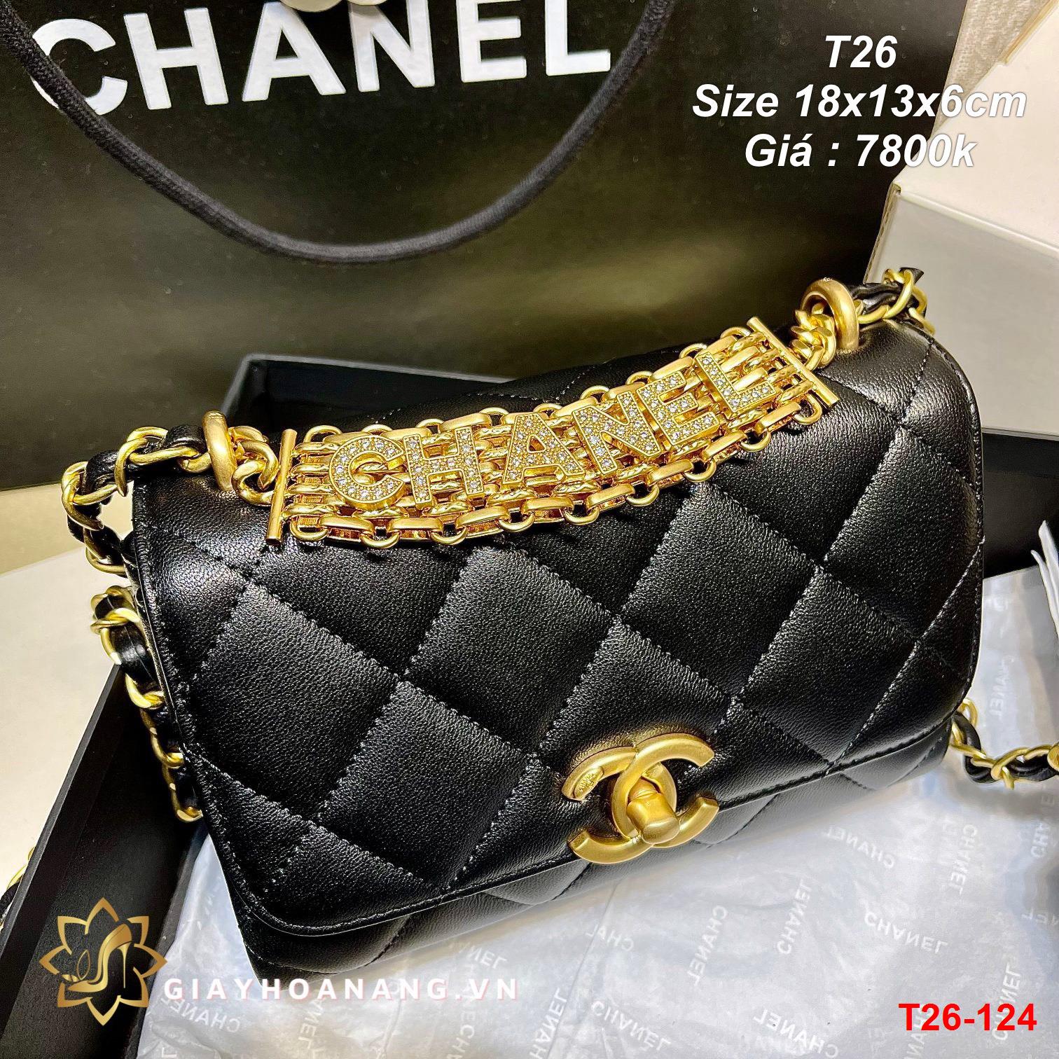 T26-124 Chanel túi size 18cm siêu cấp