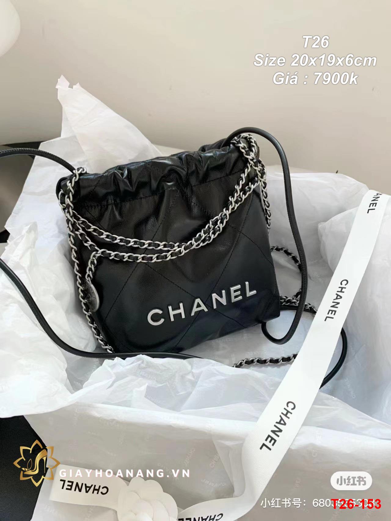 T26-153 Chanel túi size 20cm siêu cấp