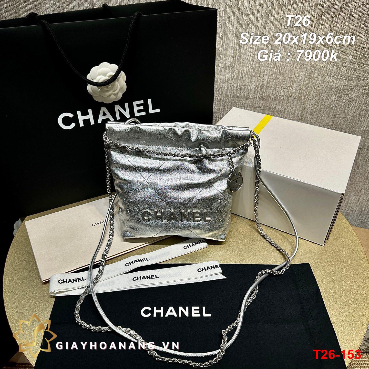 T26-153 Chanel túi size 20cm siêu cấp