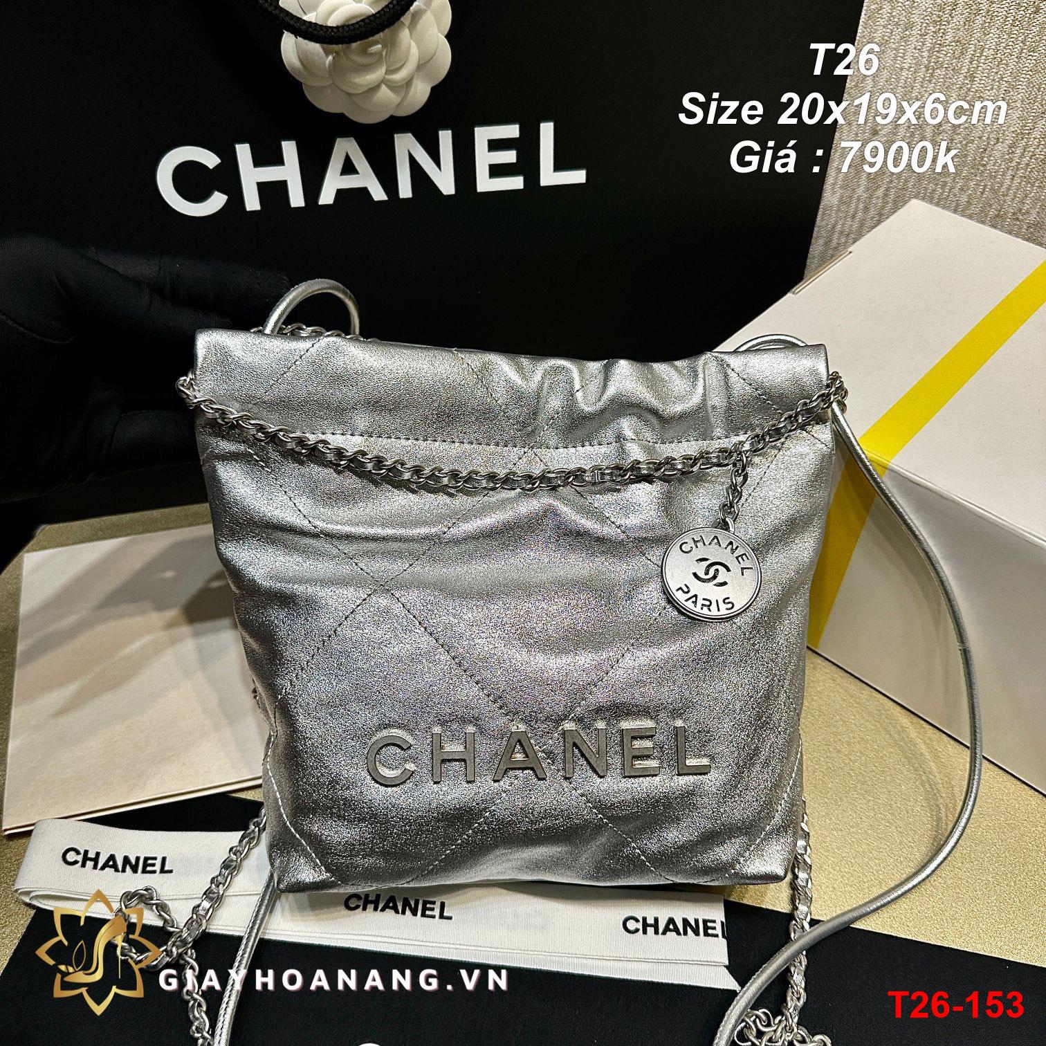 T26-153 Chanel túi size 20cm siêu cấp