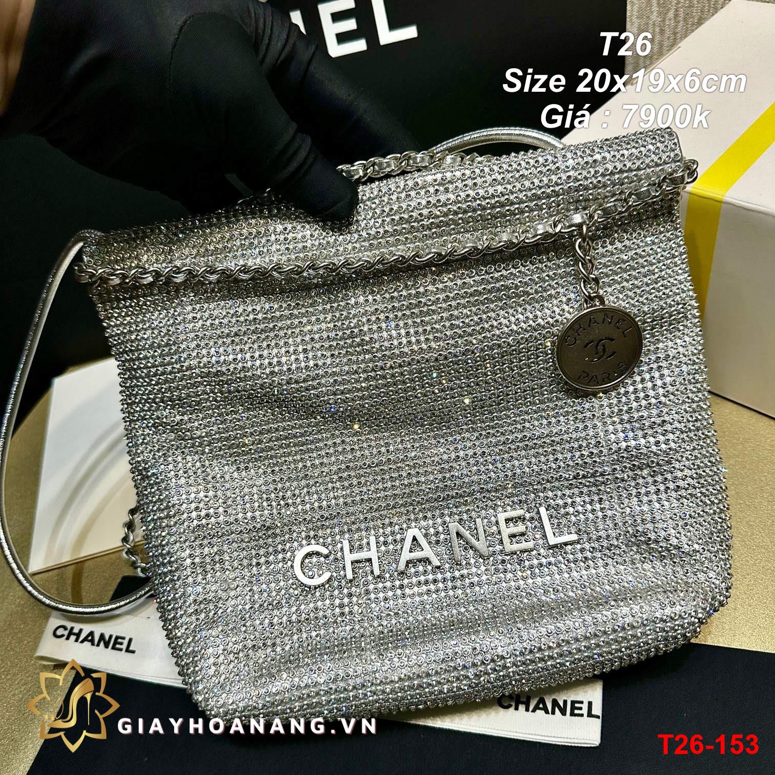 T26-153 Chanel túi size 20cm siêu cấp