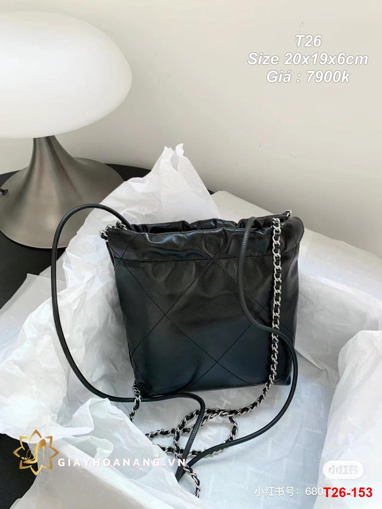 T26-153 Chanel túi size 20cm siêu cấp