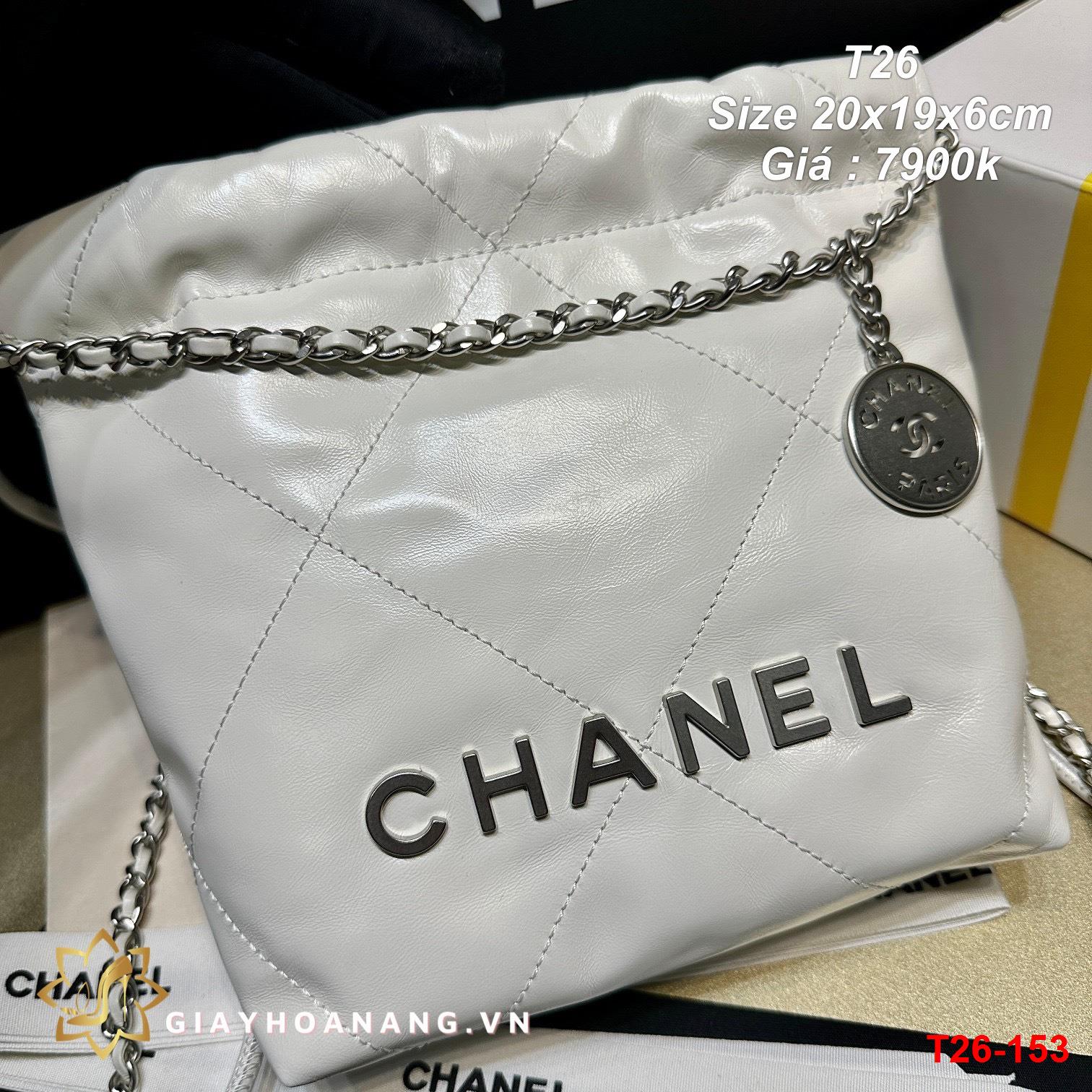 T26-153 Chanel túi size 20cm siêu cấp