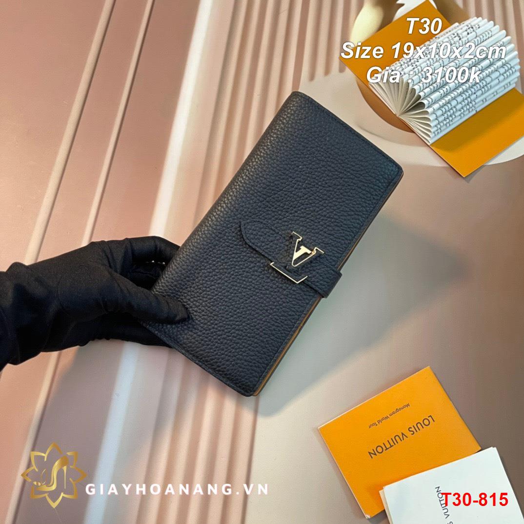 T30-815 Louis Vuitton ví size 19cm siêu cấp