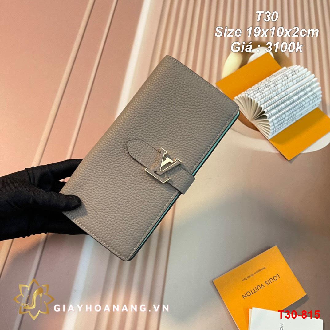 T30-815 Louis Vuitton ví size 19cm siêu cấp