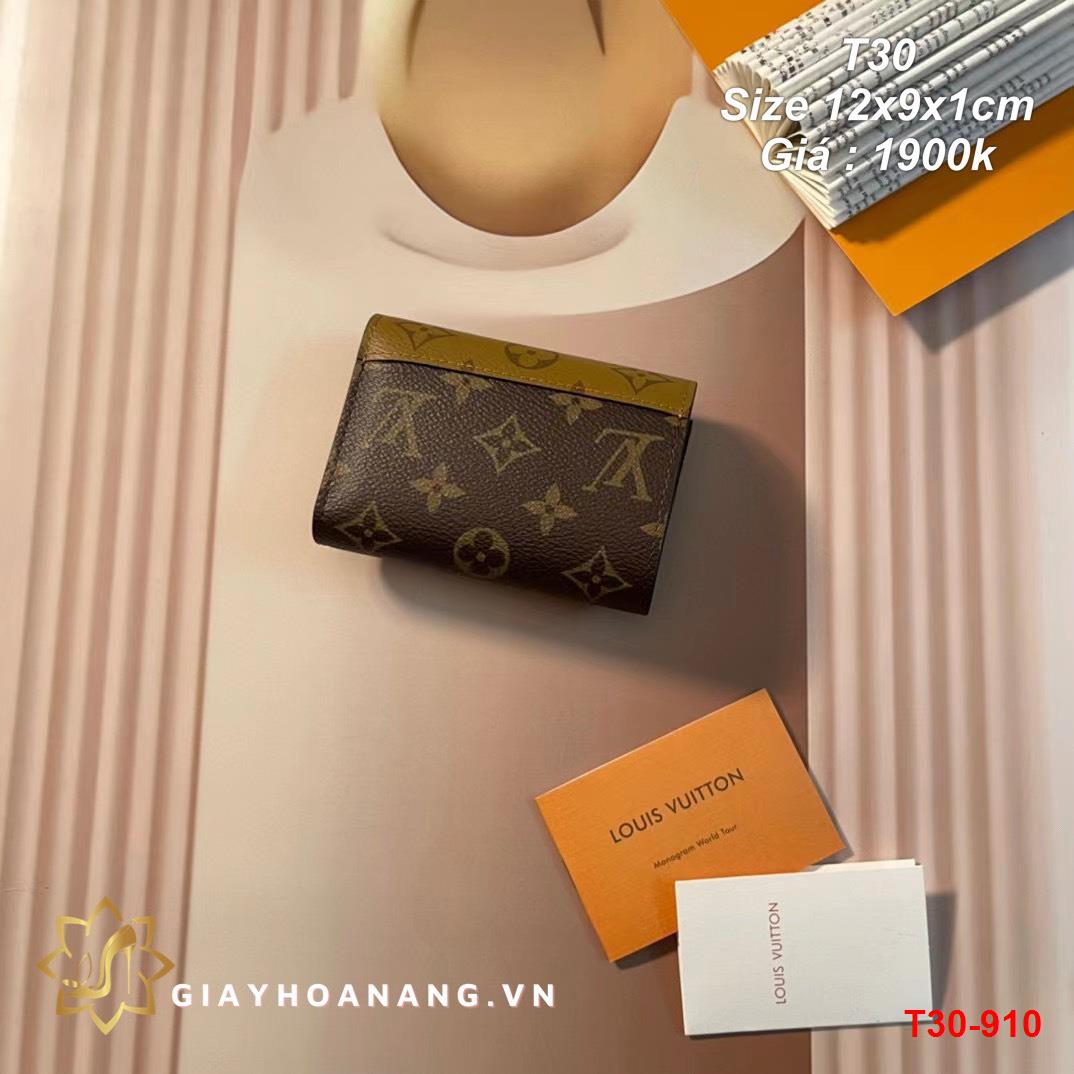 T30-910 Louis Vuitton ví size 12cm siêu cấp