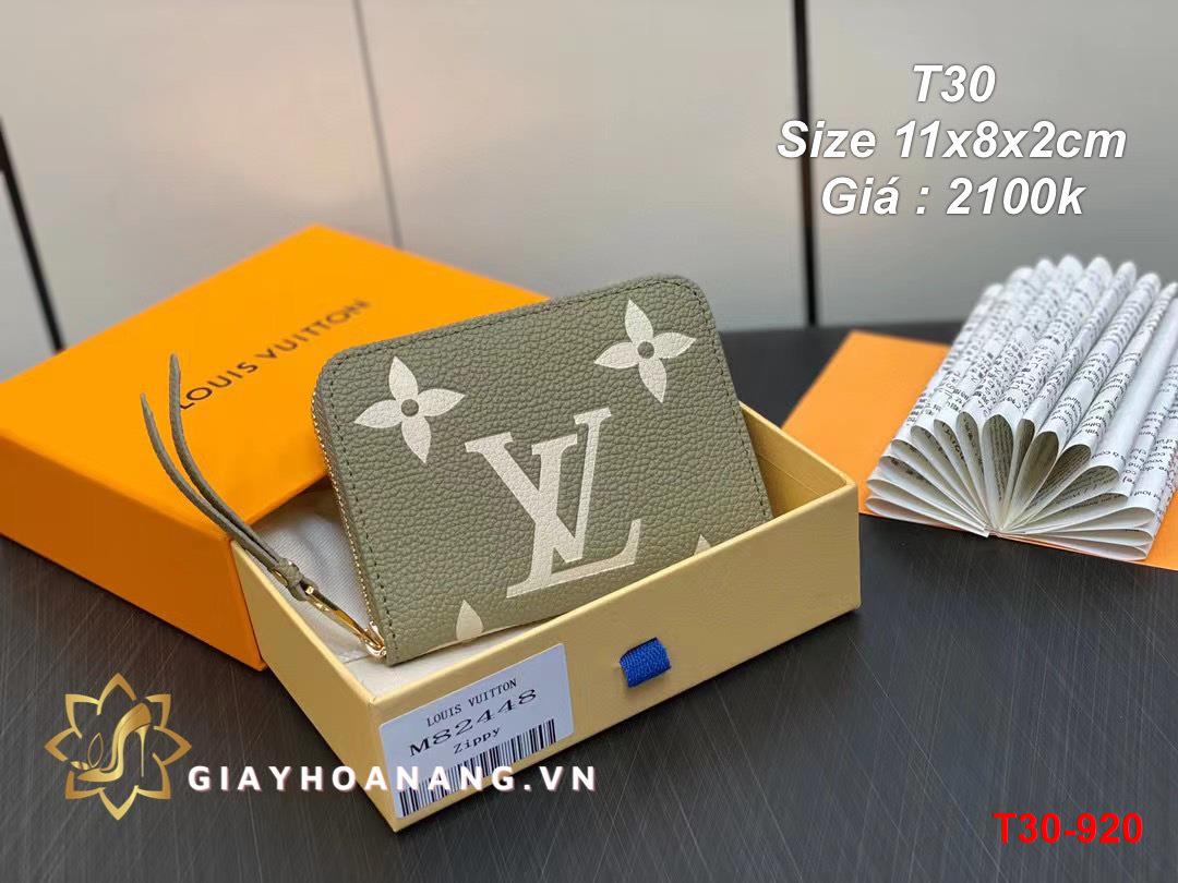 T30-920 Louis Vuitton ví size 11cm siêu cấp