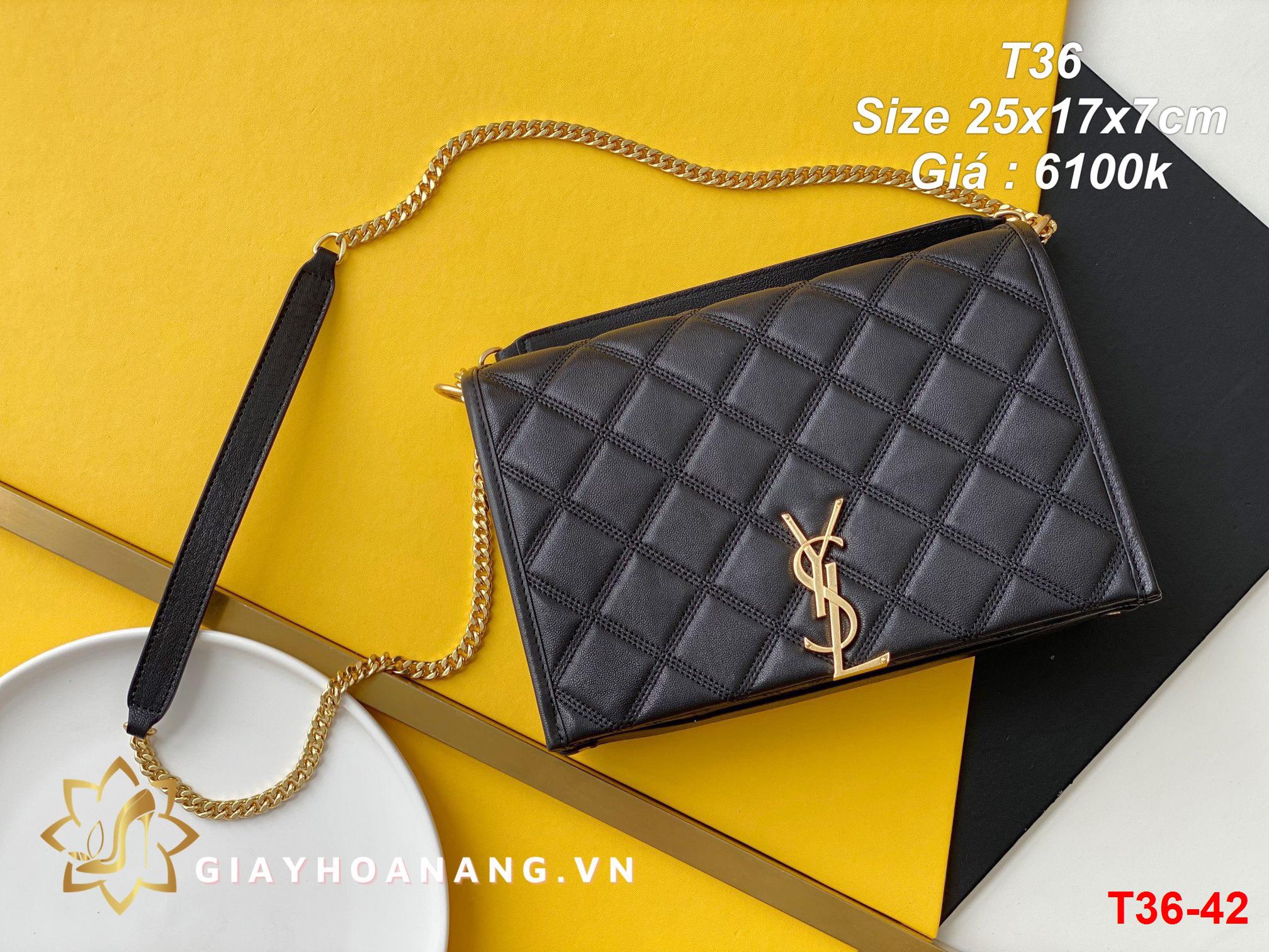 T36-42 Saint Laurent túi size 25cm siêu cấp