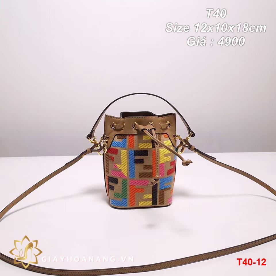 T40-12 Fendi túi size 12cm siêu cấp