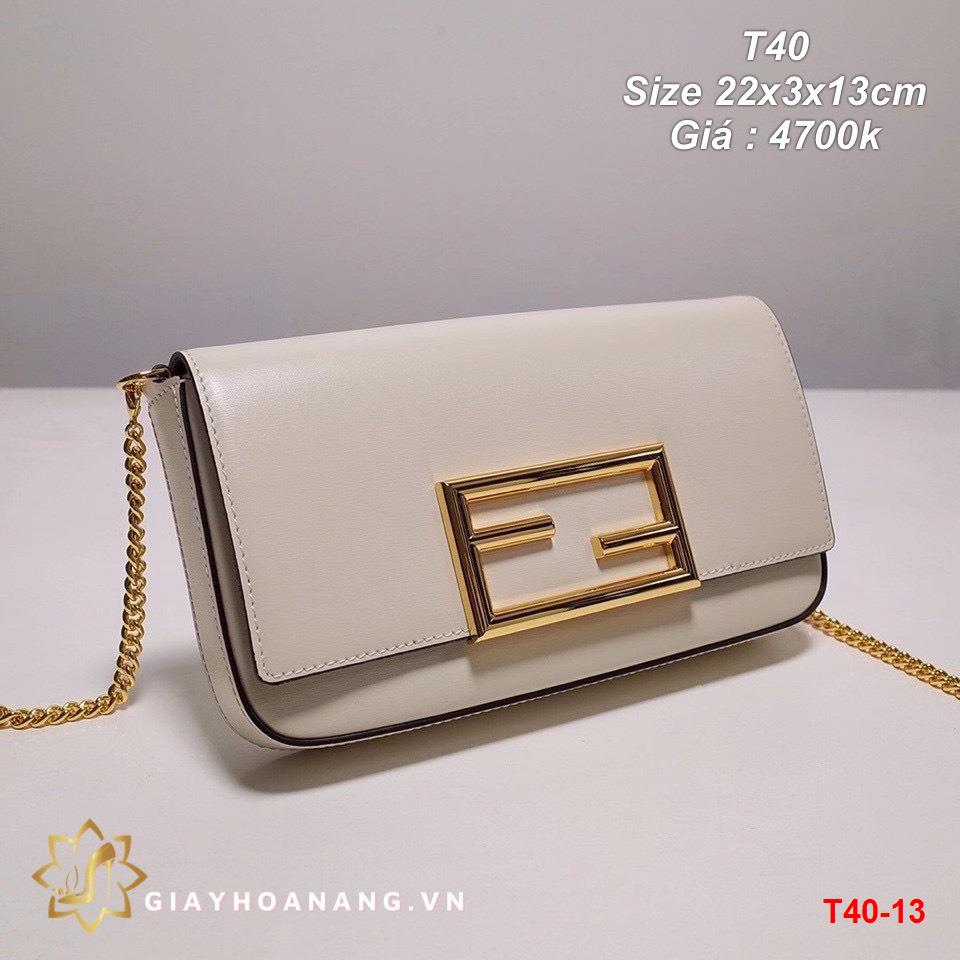 T40-13 Fendi túi size 22cm siêu cấp