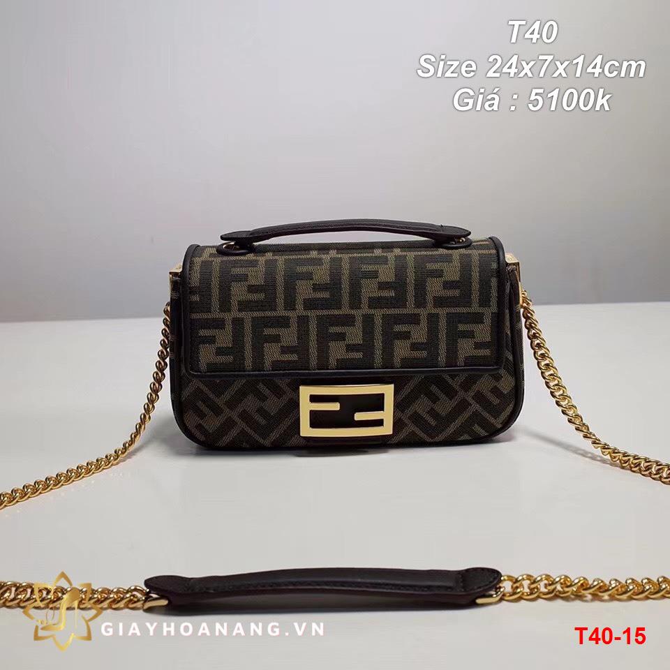 T40-15 Fendi túi size 24cm siêu cấp