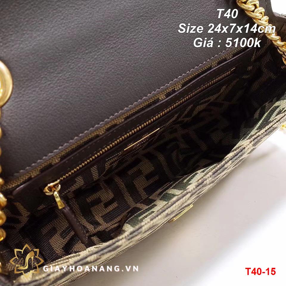 T40-15 Fendi túi size 24cm siêu cấp