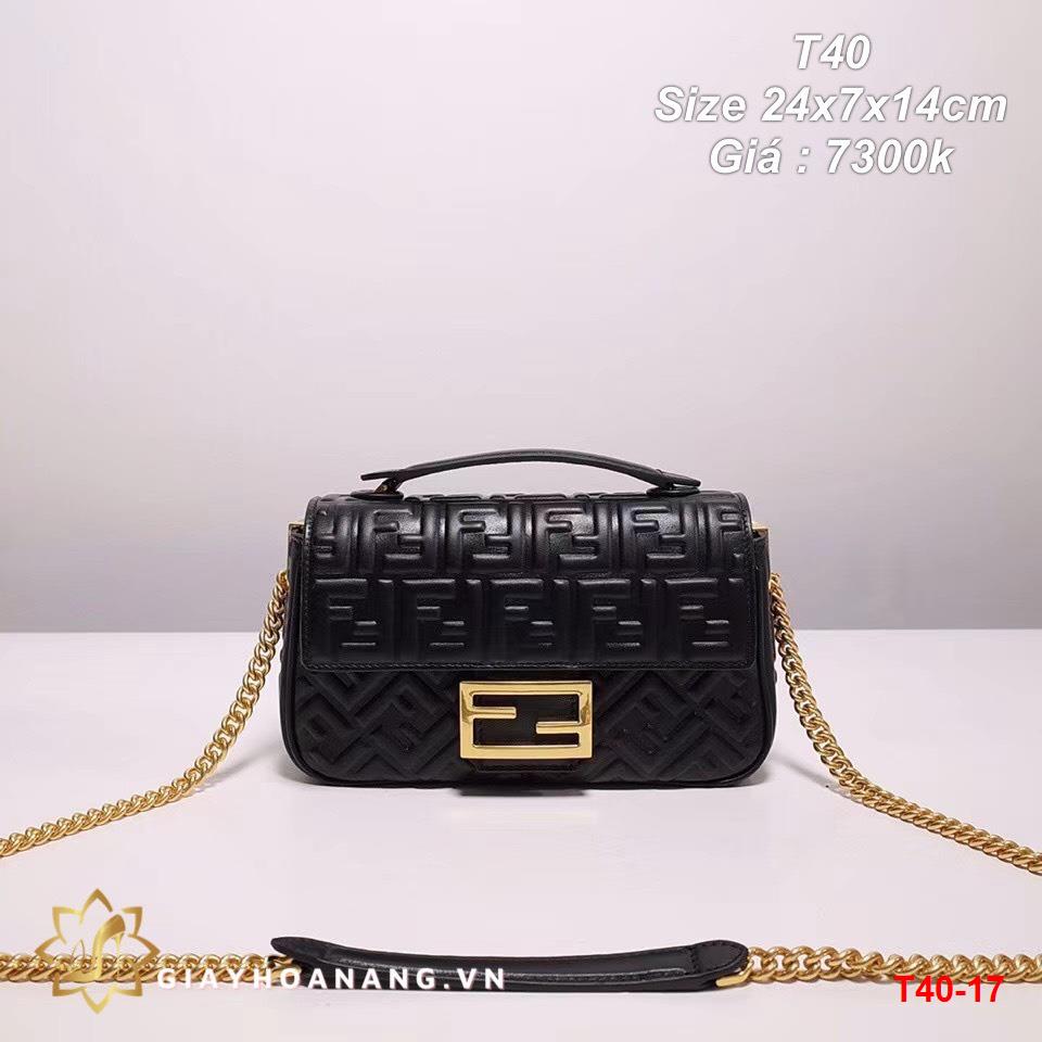 T40-17 Fendi túi size 24cm siêu cấp