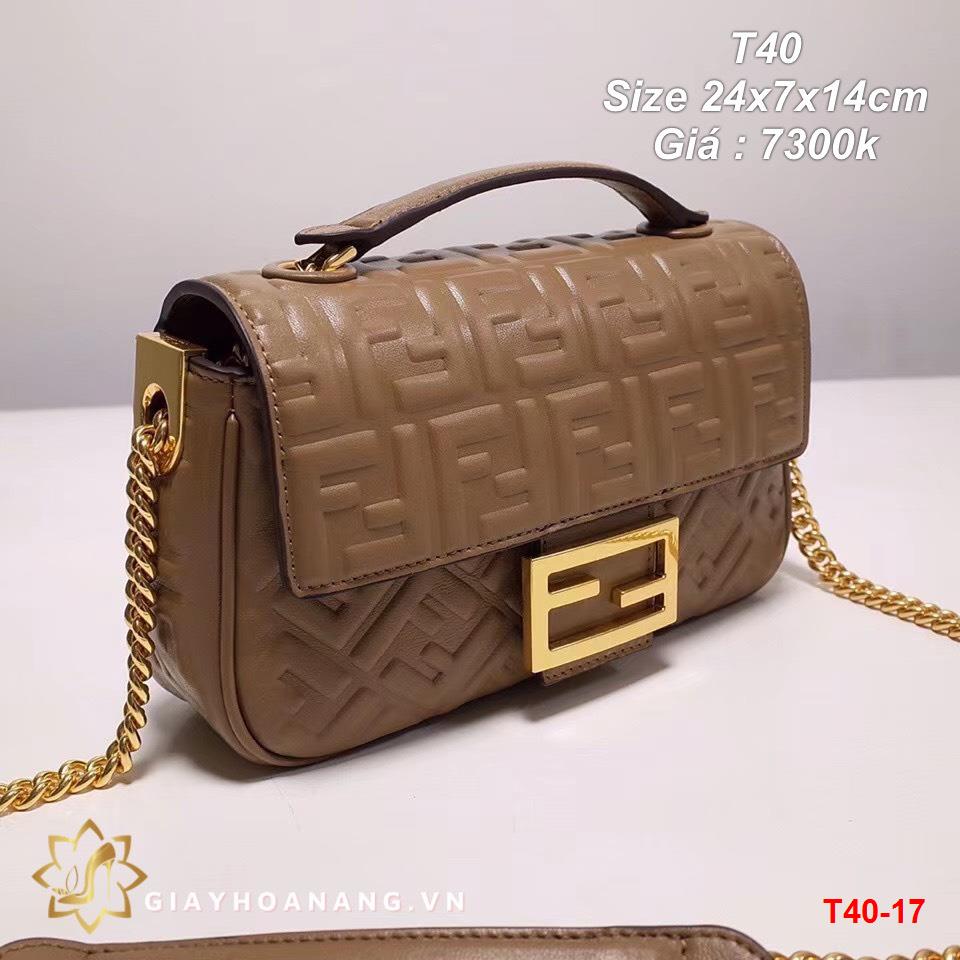 T40-17 Fendi túi size 24cm siêu cấp