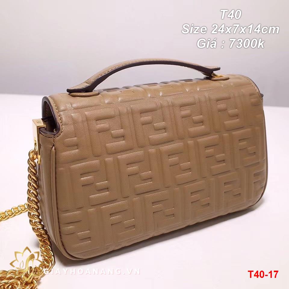 T40-17 Fendi túi size 24cm siêu cấp