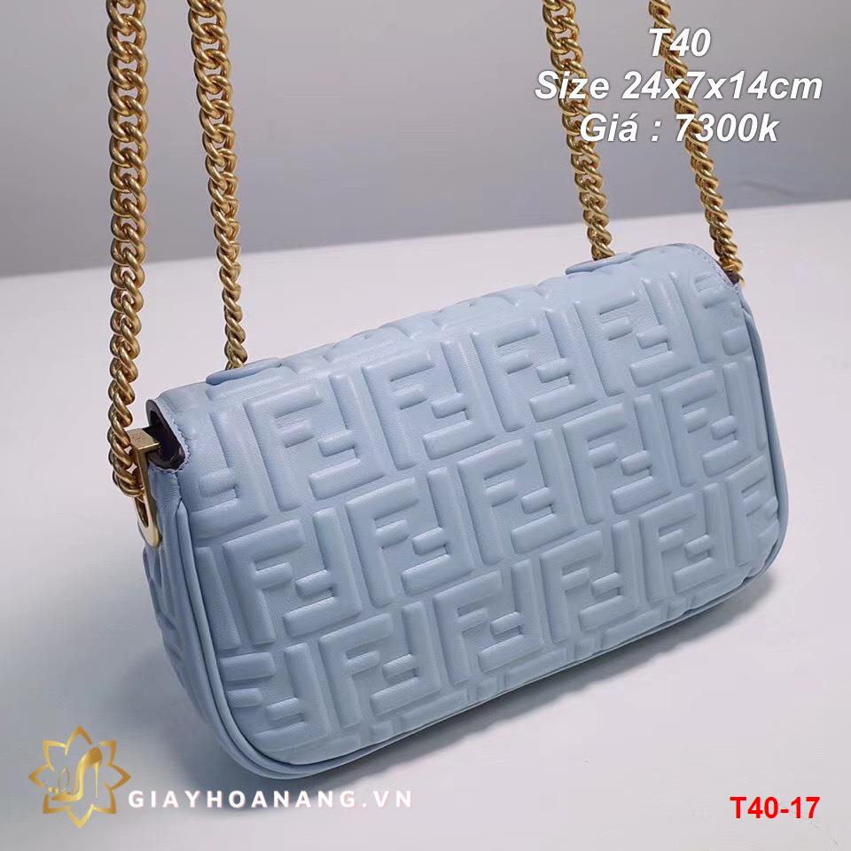 T40-17 Fendi túi size 24cm siêu cấp