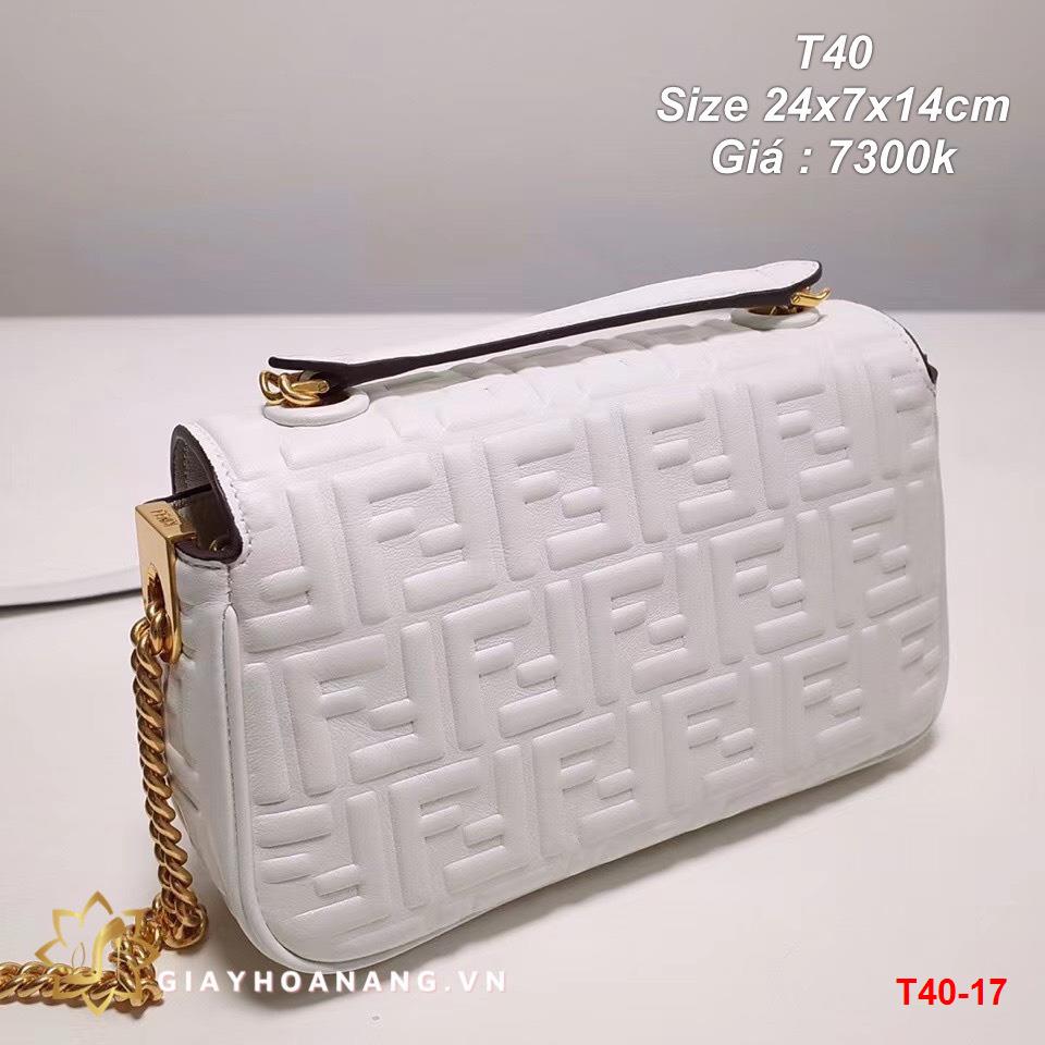 T40-17 Fendi túi size 24cm siêu cấp