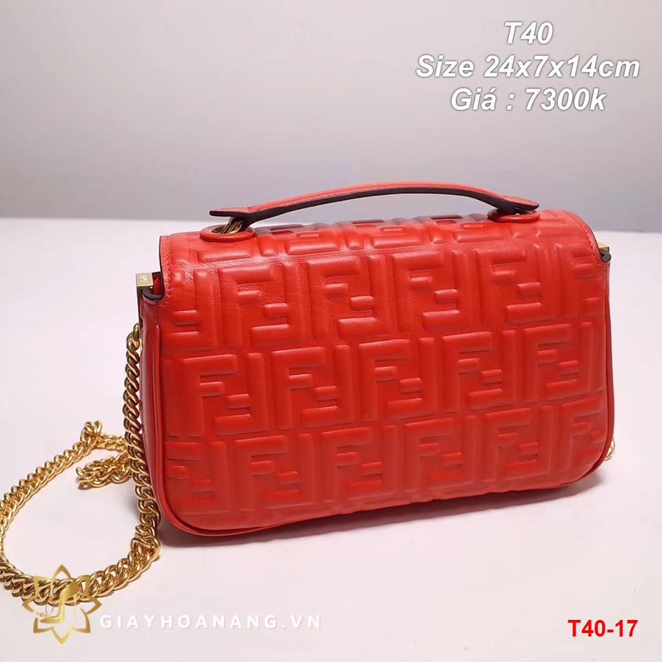 T40-17 Fendi túi size 24cm siêu cấp