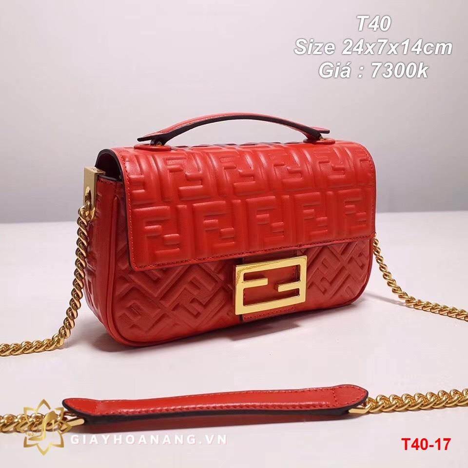 T40-17 Fendi túi size 24cm siêu cấp