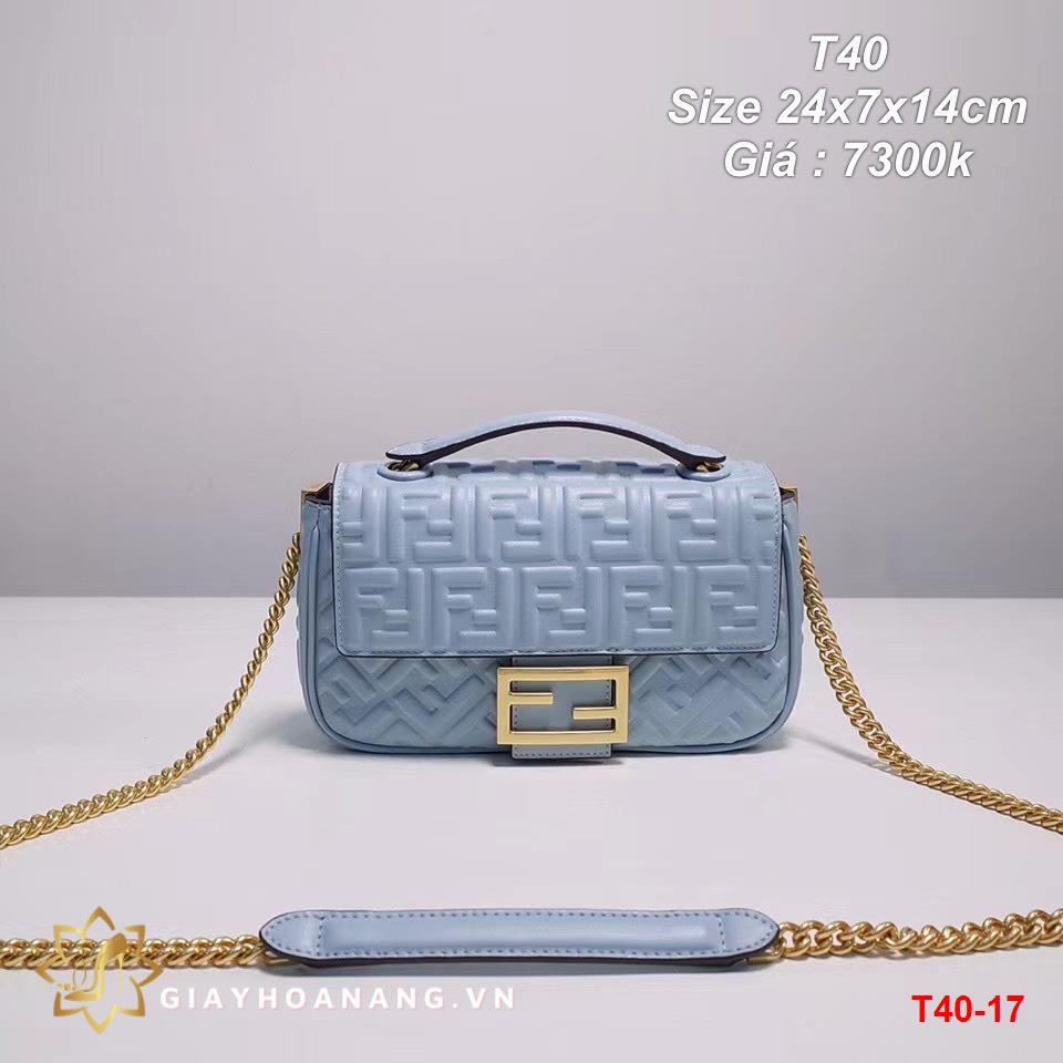 T40-17 Fendi túi size 24cm siêu cấp