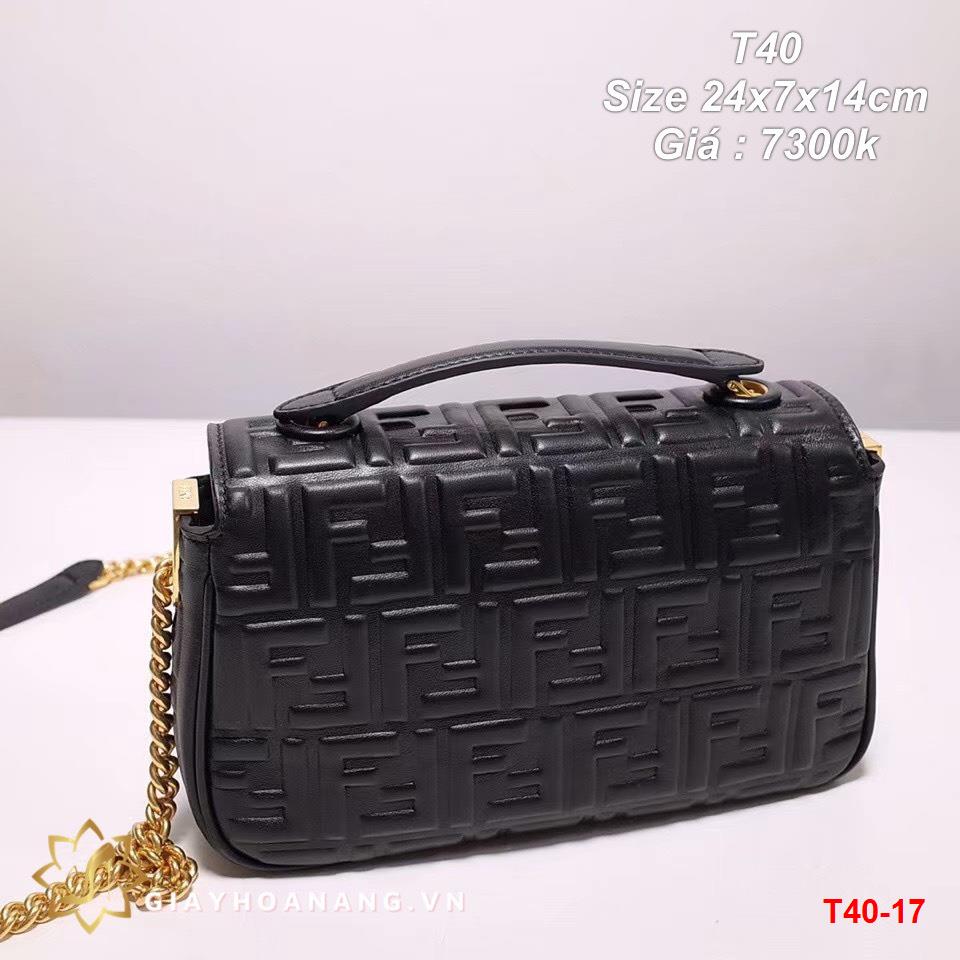 T40-17 Fendi túi size 24cm siêu cấp