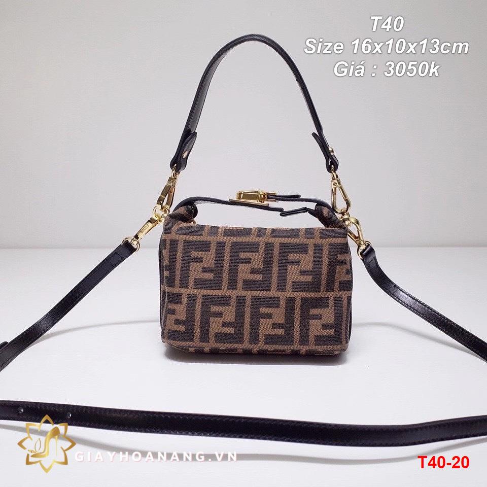 T40-20 Fendi túi size 16cm siêu cấp