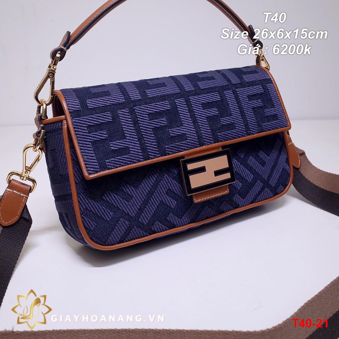 T40-21 Fendi túi size 26cm siêu cấp