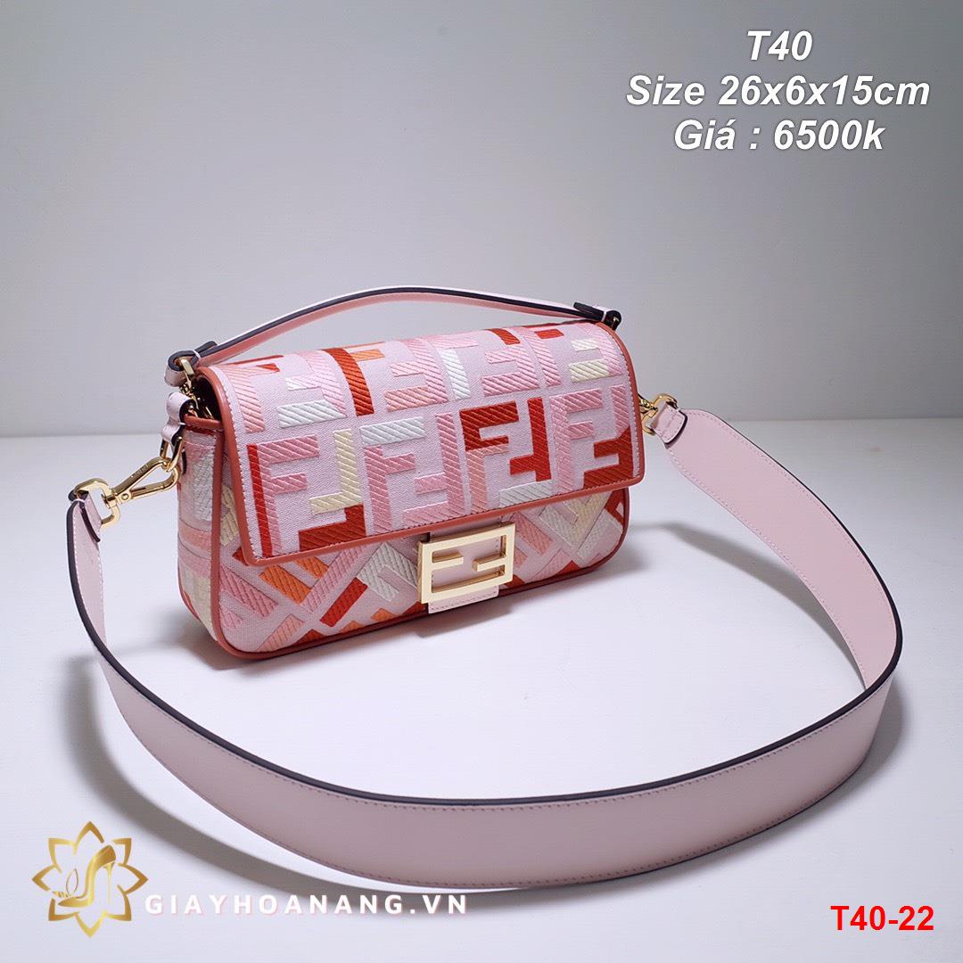 T40-22 Fendi túi size 26cm siêu cấp