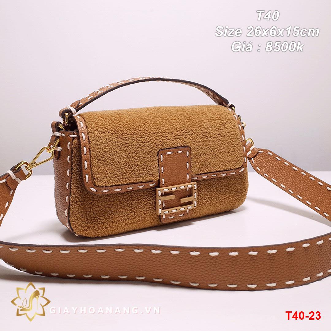 T40-23 Fendi túi size 26cm siêu cấp