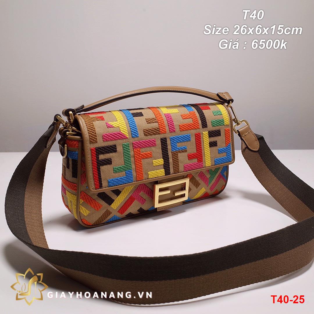 T40-25 Fendi túi size 26cm siêu cấp