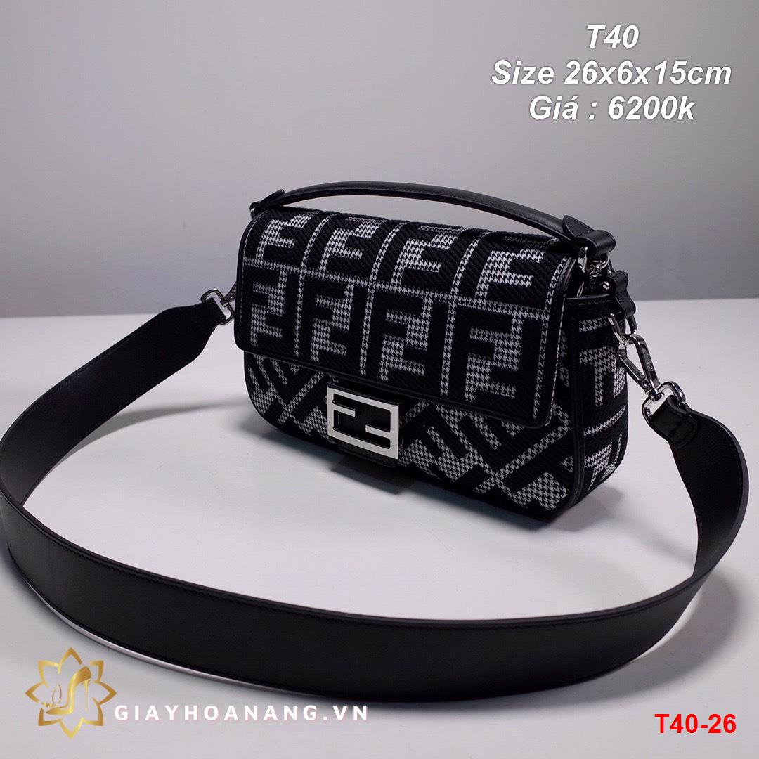 T40-26 Fendi túi size 26cm siêu cấp