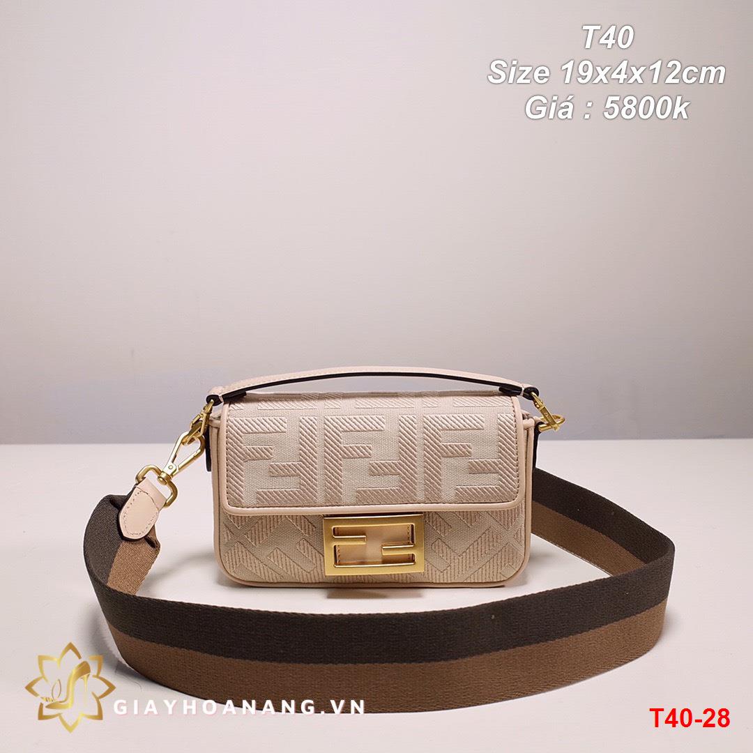 T40-28 Fendi túi size 19cm siêu cấp