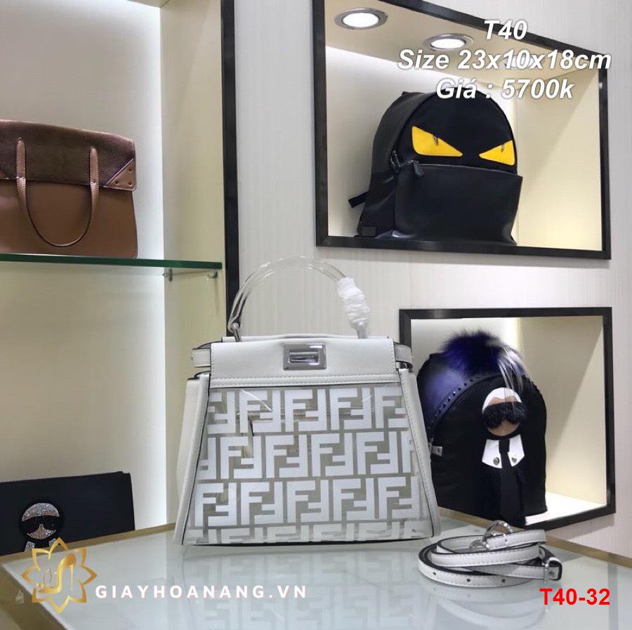 T40-32 Fendi túi size 23cm siêu cấp