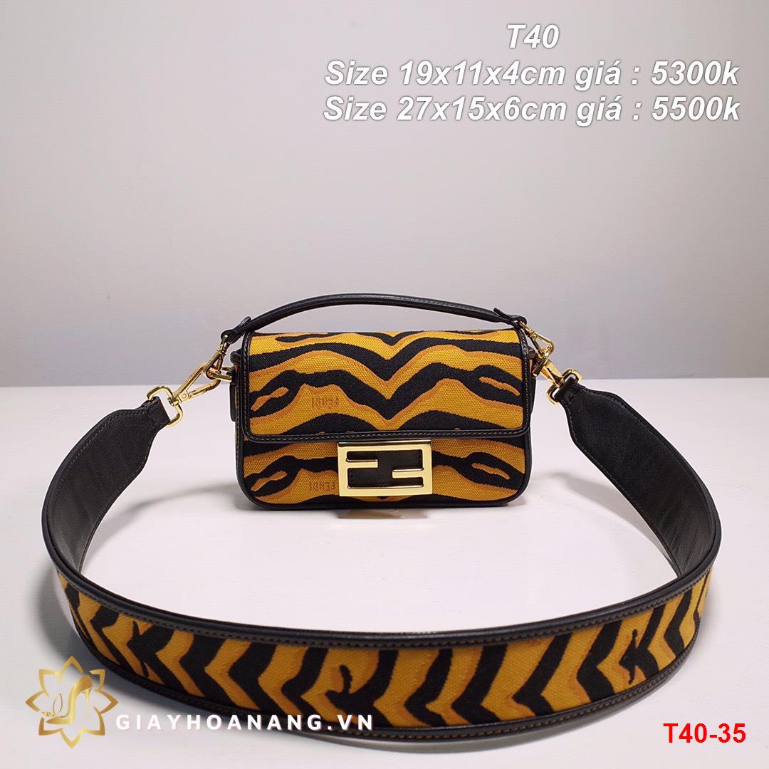 T40-35 Fendi túi size 19cm , 27cm siêu cấp