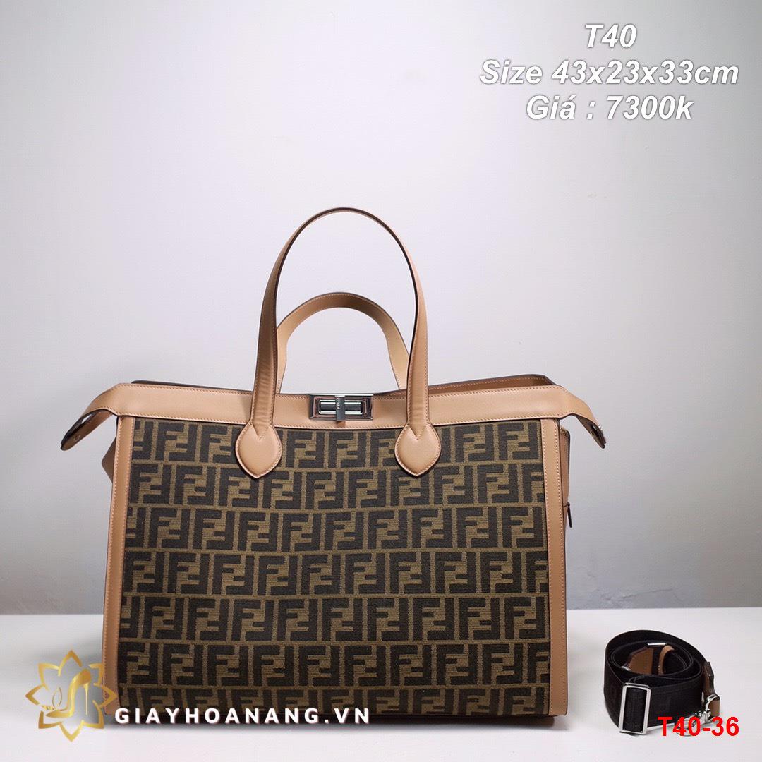 T40-36 Fendi túi size 43cm siêu cấp