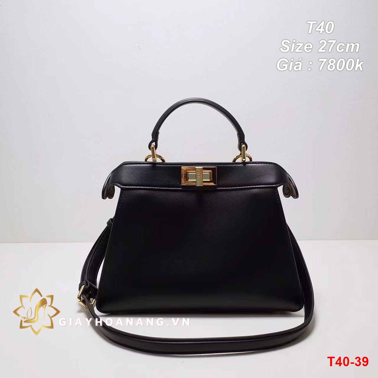 T40-39 Fendi túi size 27cm siêu cấp