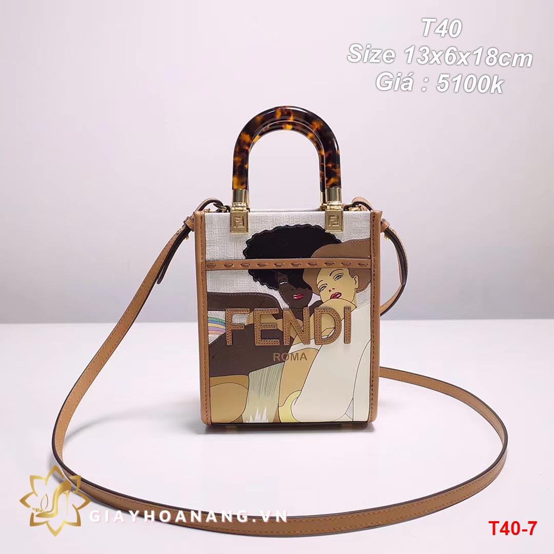 T40-7 Fendi túi size 13cm siêu cấp