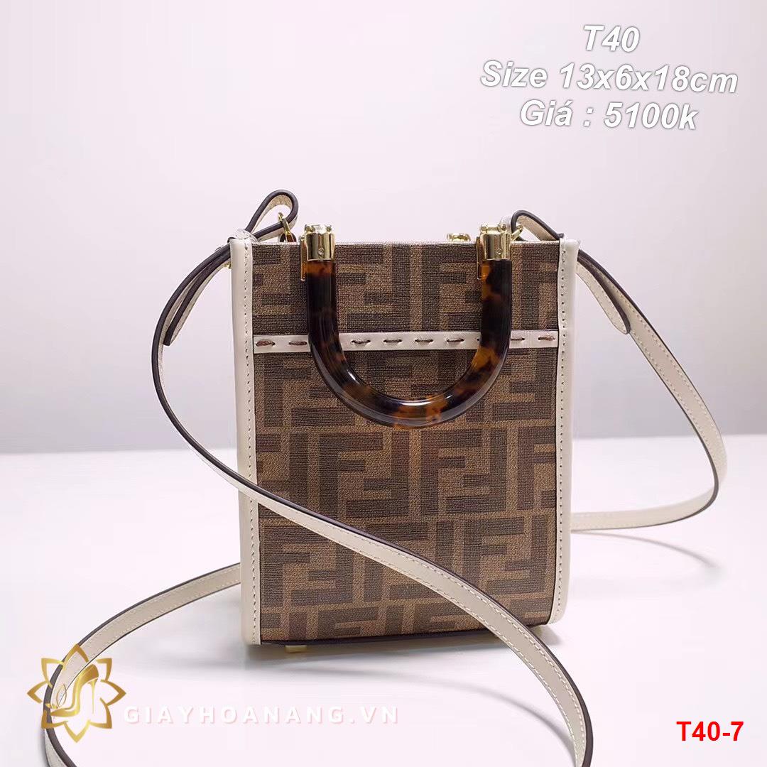 T40-7 Fendi túi size 13cm siêu cấp