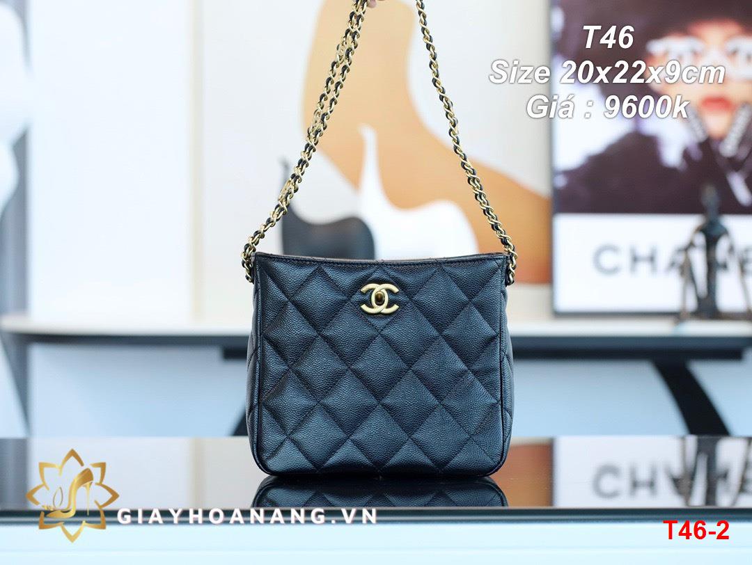 T46-2 Chanel túi size 20cm siêu cấp