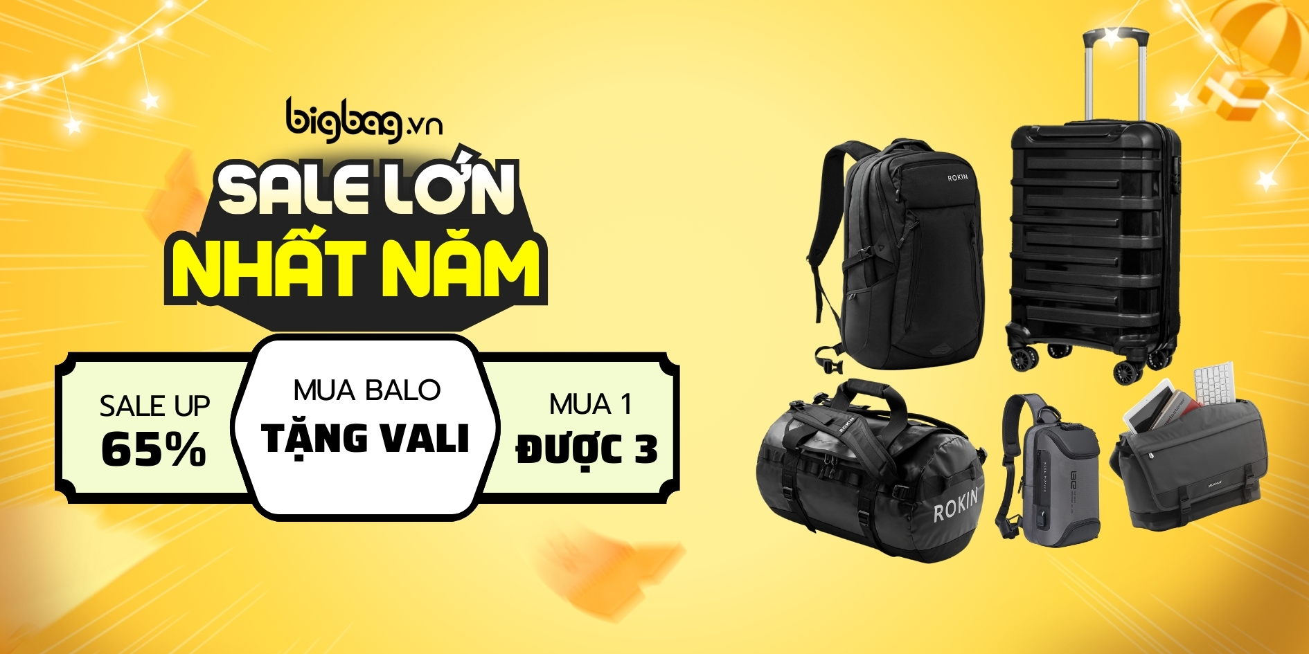 BALO CẶP TÚI GIẢM SỐC TẠI BIGBAG