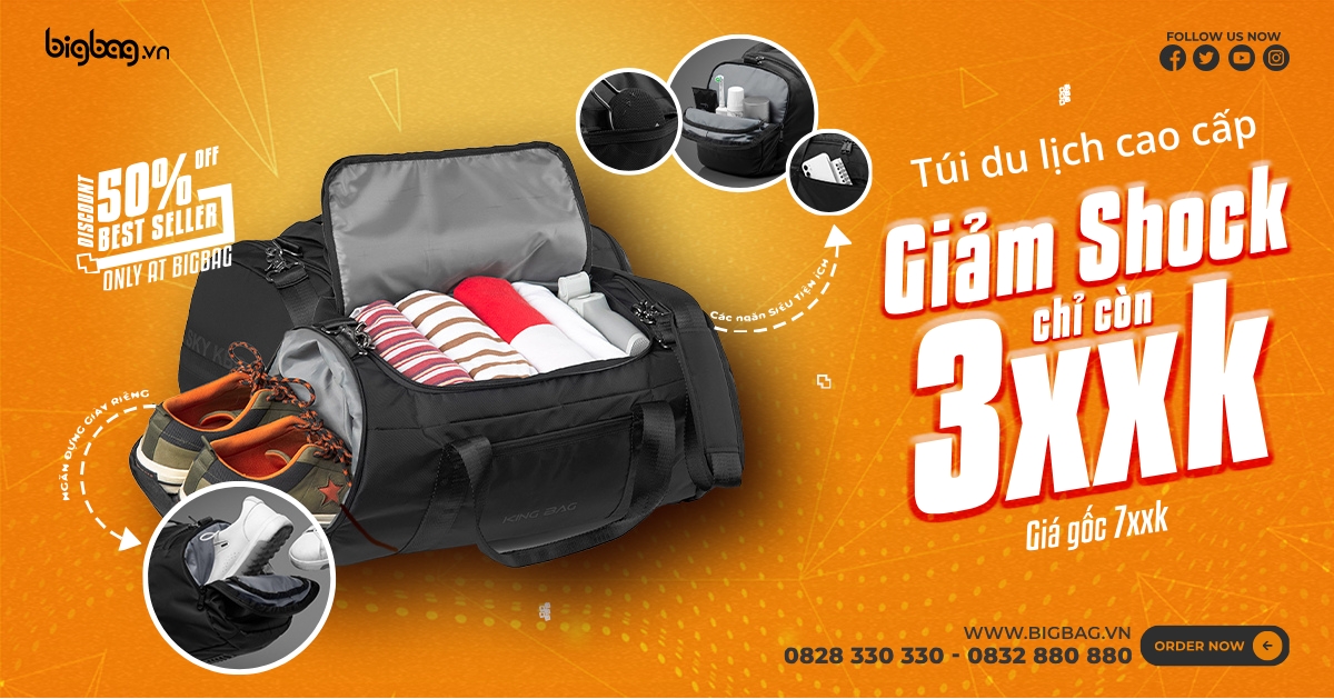 BIGBAG GIẢM GIÁ SỐC BALO, CẶP TÚI DU LỊCH