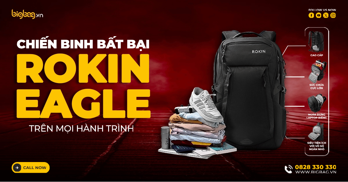 Balo, Cặp Túi THƯƠNG HIỆU ROKIN - Hàng Hiệu, Chính Hãng 100% – BigBag.vn