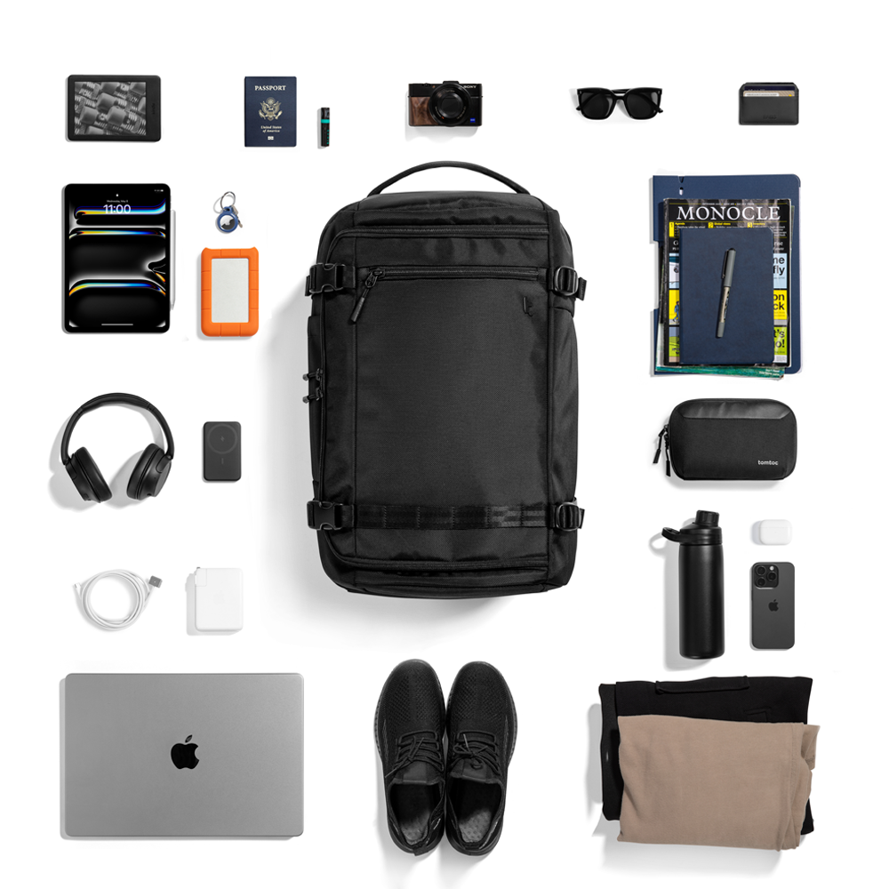 Balo du lịch tomtoc T67M1D1 38L chống sốc laptop tại BigBag.vn